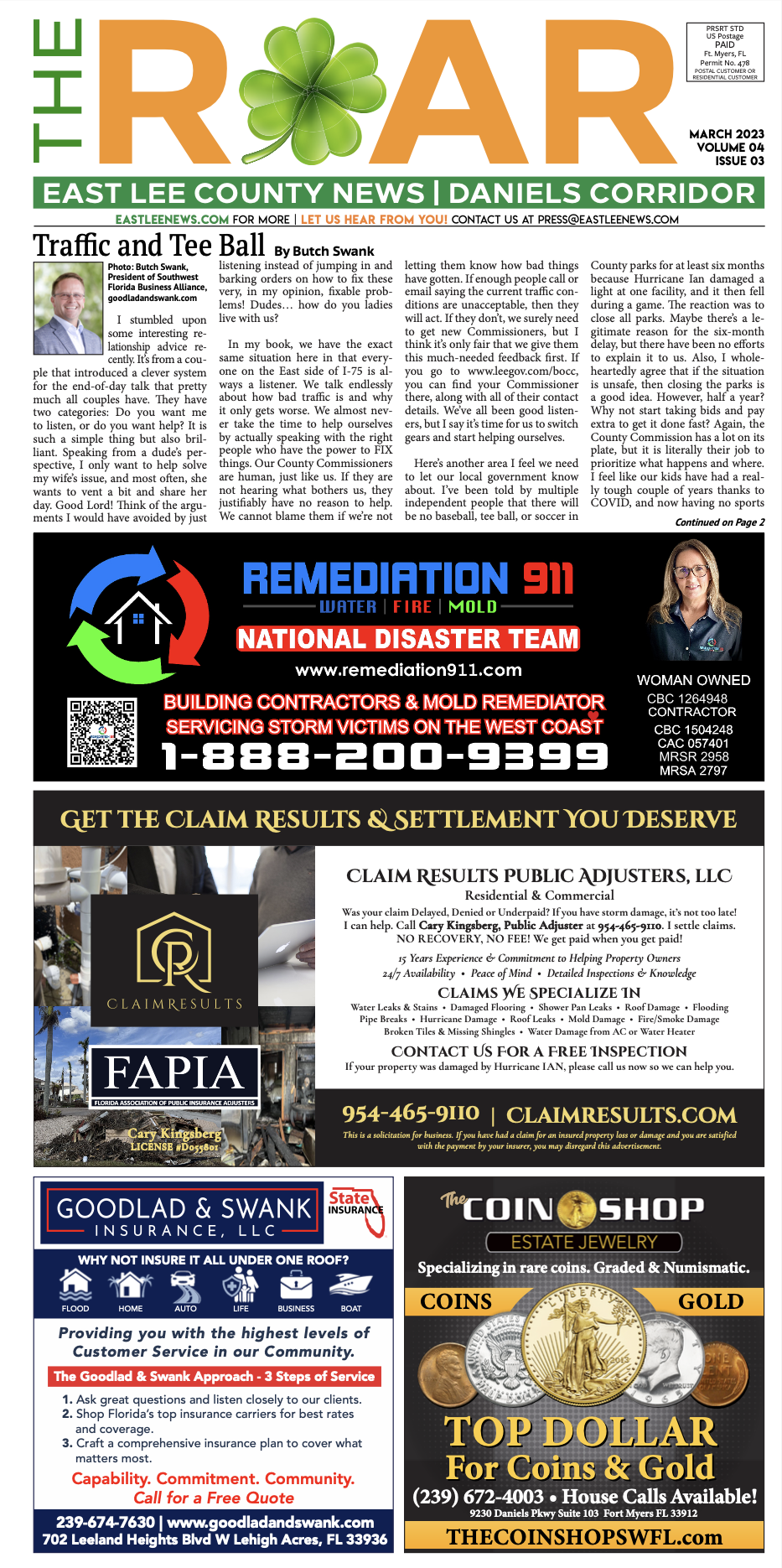 The Roar - March 2023 Issue - East Lee News